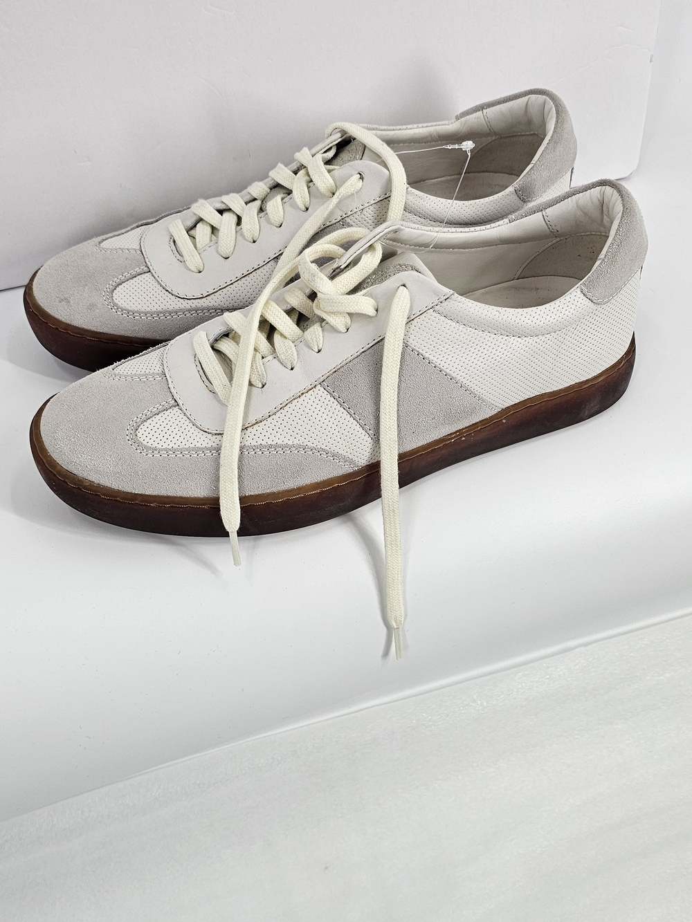 Johnston & Murphy 24/7 Roger Men's Sneakers White & Brown US 13 M